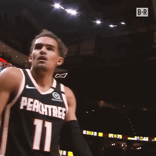Trae Young Dancing Jersey Swap GIF