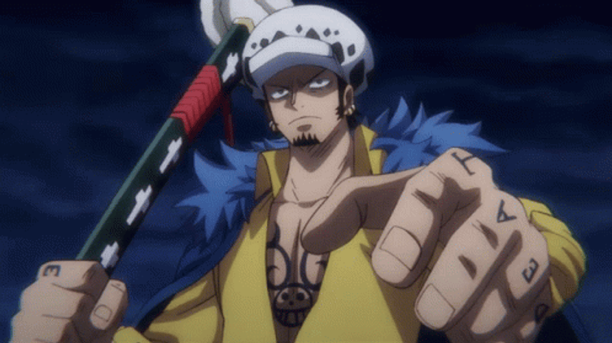 Trafalgar Law Cool Hand Gestures GIF