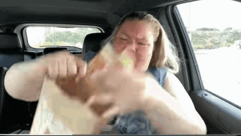Trailer Trash Tammy Tossing Food GIF