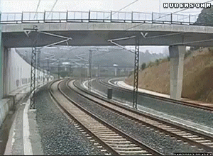 Spain Train Crash Raw Footage GIF