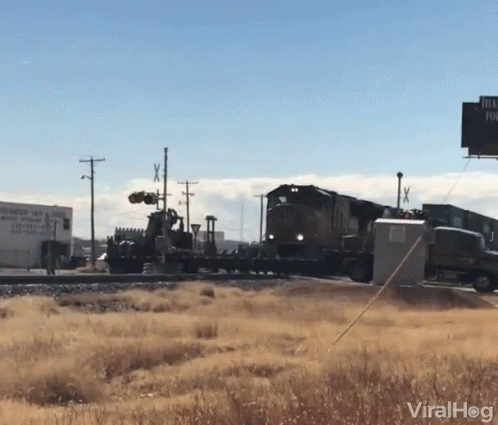 Train Crash The Train Barrells GIF
