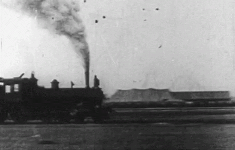 Train Crash Bumping Each Other GIF