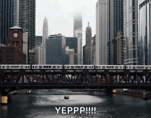 Train Crossing Bridge Over River Yepp