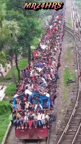 Train Full of People With Mr24hrs Above
