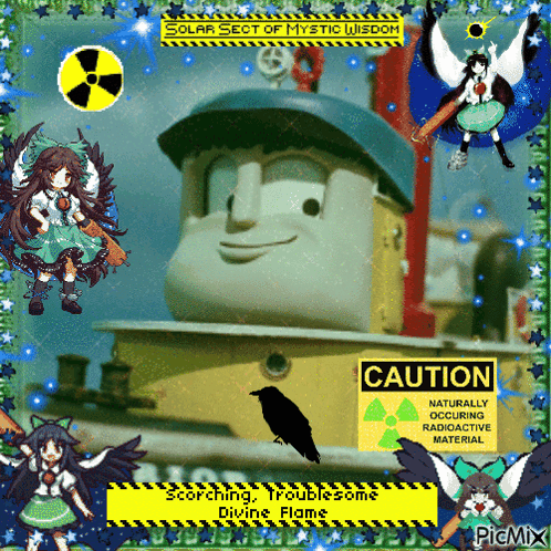Train With Caution Sign GIF