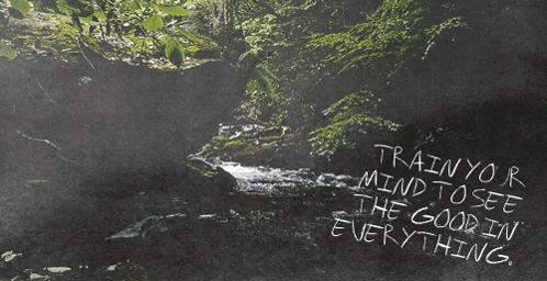 Train Your Mind To See The Good In Everything Written On A Chalkboard GIF