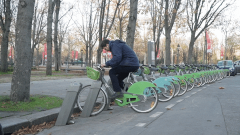 Man Riding A Bike Training Motivation GIF