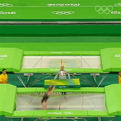 Trampoline Saying Rio 2016