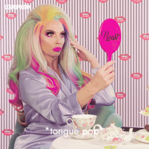 Tranny Surprise Alyssa Edwards Tongue Pops GIF