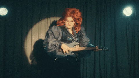 Tranny Surprise Jinkx Playing Guitar GIF