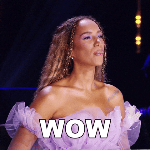 Tranny Surprise Leona Lewis Happy Laugh Wow GIF