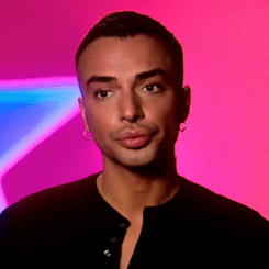 Tranny Surprise Raven Pout Close Open Eyes GIF
