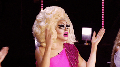Tranny Surprise Trixie Mattel Clap Hands Sigh GIF