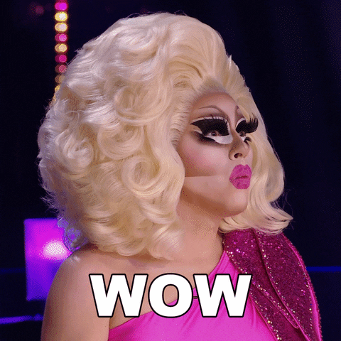 Tranny Surprise Trixie Mattel Impressed Wow GIF