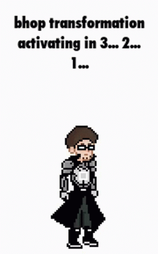 Transformation Pixelated Game Characters GIF