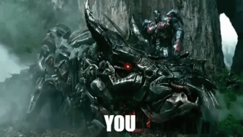 Transformer Sitting on Metal Dragon