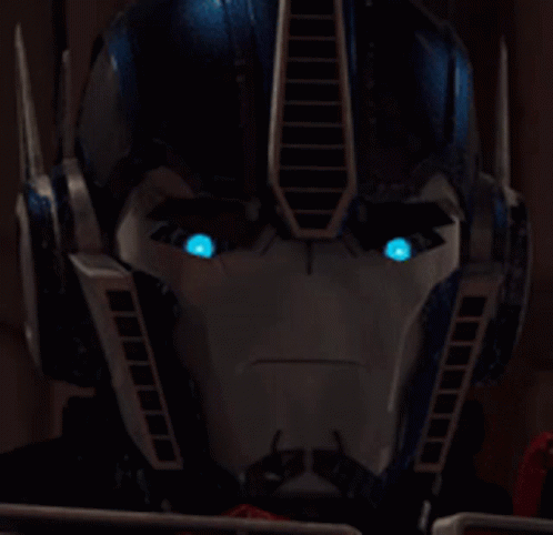 Transformer With Blue Eyes Close Up