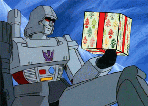 Transformers Megatron Throws Gift GIF