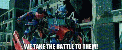 Transformers Optimus Prime We Take The Battle GIF