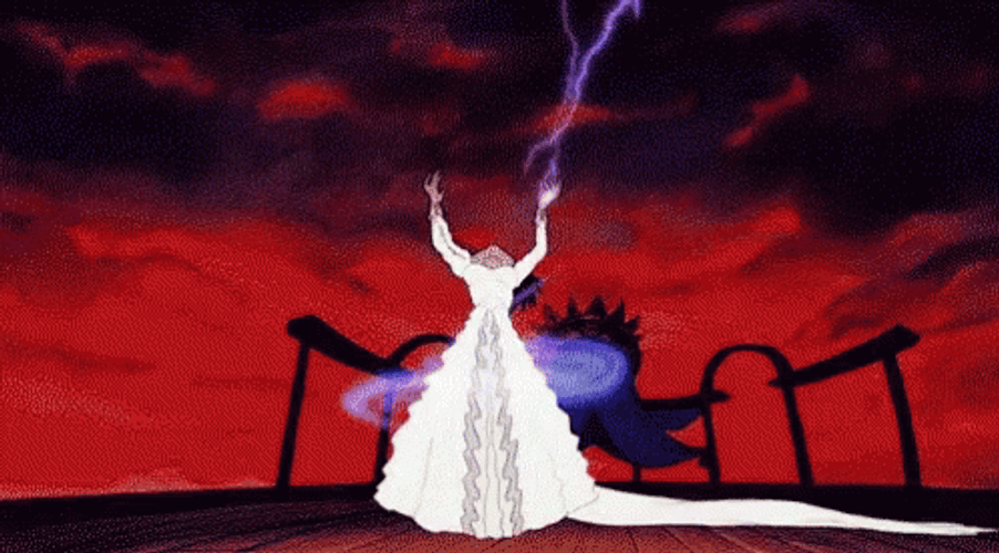 Transforming To Evil Ursula GIF