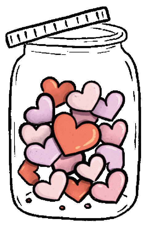 Transparent Heart Sticker Cute Pink Wobbly Heart GIF | GIFDB.com