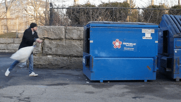 Trash Dumpster Slapping GIF