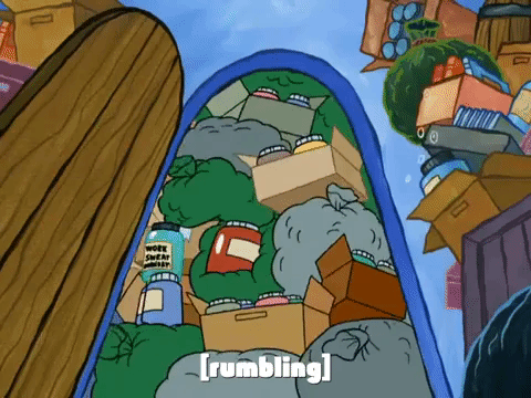 Trash Leak Rumbling GIF