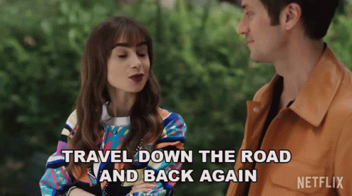 Travel Down The Road And Back Again GIF