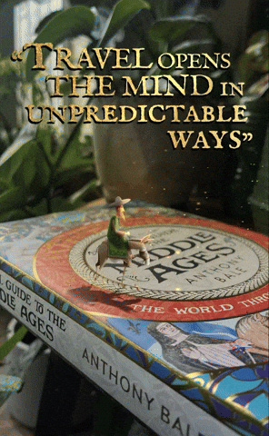 Travel Time Through Opening Middle Ages Book GIF