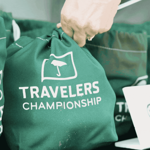 Travelers Championship Bag In Golf Course GIF