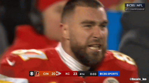 Travis Kelce Hyped Shouting GIF