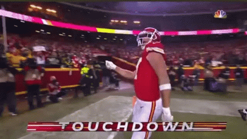 Travis Kelce Touchdown Dougie GIF