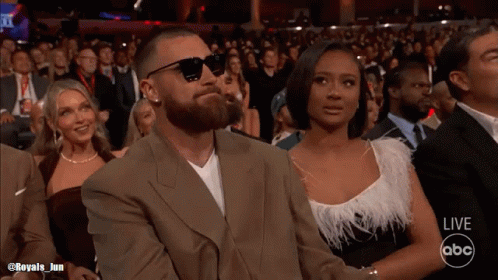 Travis Kelce With Sunglasses On GIF