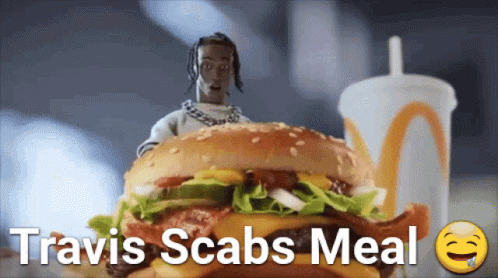 Travis Scab Mcdonald Meal GIF