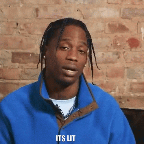 Travis Scott Thumbs Up It's Lit GIF
