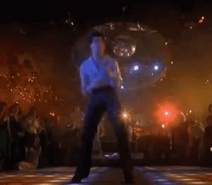 John Travolta On The Dance Floor GIF