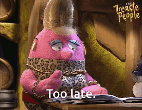 Treacherous People Cartoon Saying Too Late