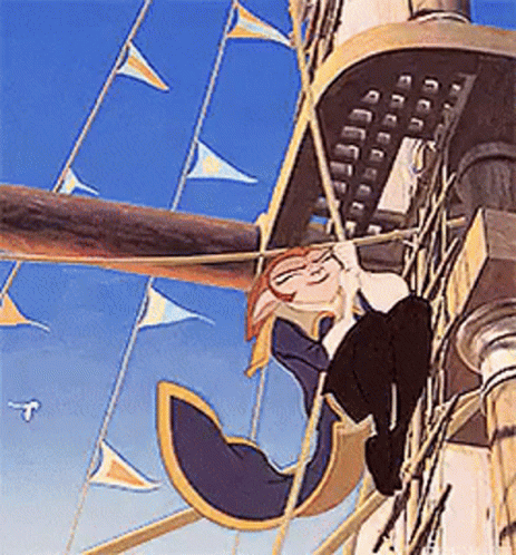 Treasure Planet Captain Amelia Jump Spin GIF