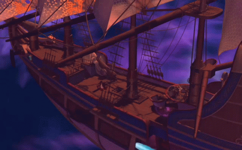Treasure Planet Jim Solar Surfing GIF