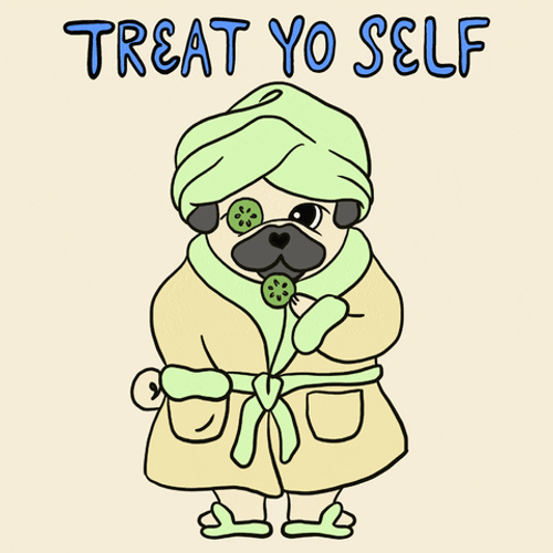 Treat Yo Self Dog Spa Cartoon GIF