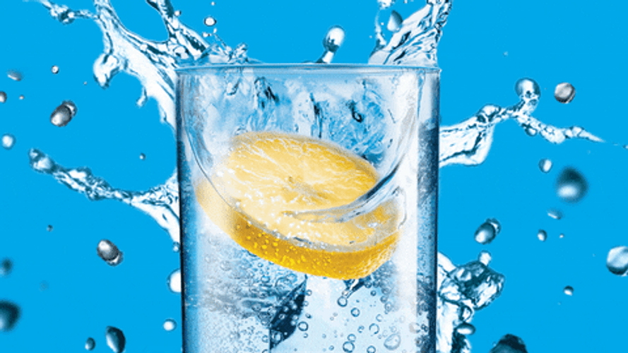 Treat Yo Self Lemon Soda Water GIF