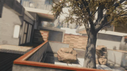 Tree In Video Game Scene GIF
