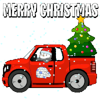 Tree Santa Sticker GIF