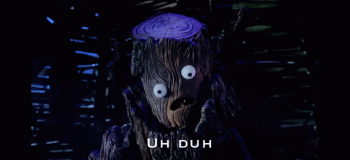 Tree Stump With Googly Eyes