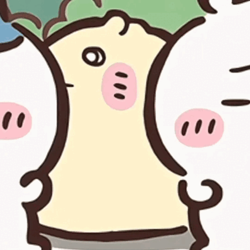 Tree With Face Surrounded By Pigs GIF