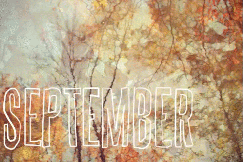 Trees Painting Saying September