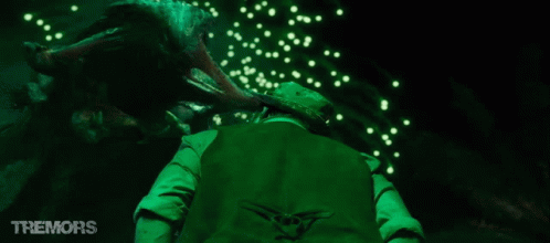 Tremors Massive Graboid Appearing At Night GIF