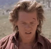 Tremors Startled Kevin Bacon Head Wound GIF