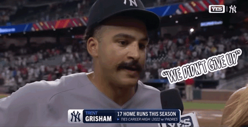 Trent Grisham Is Being Interviewed By Yes GIF