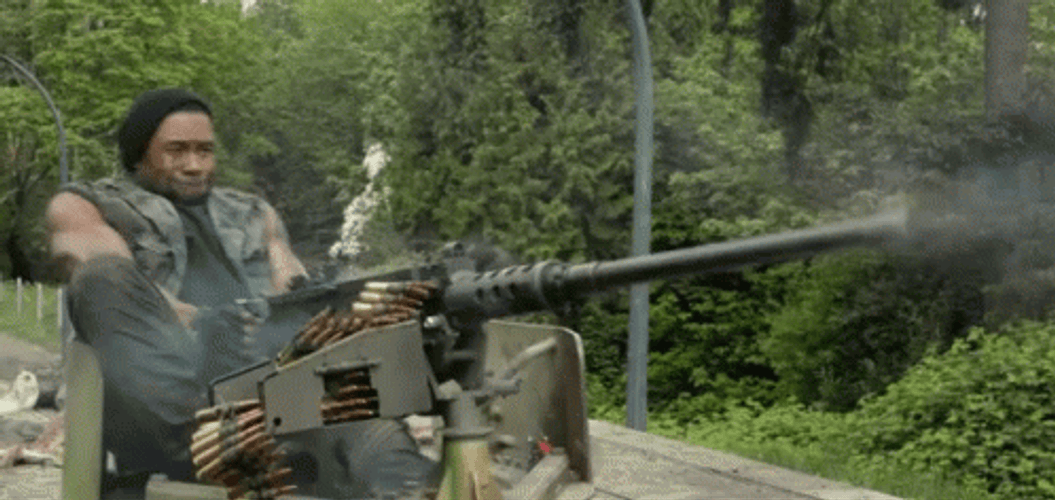 Trevante Rhodes Machine Gun GIF